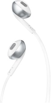 Наушники JBL T205, хром (серебристый матовый)