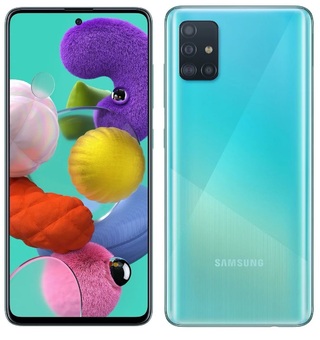 Смартфон Samsung Galaxy A51 128GB, голубой