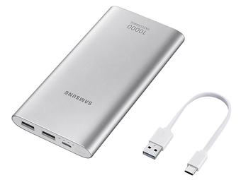 Аккумулятор Samsung EB-P1100CSRGU Li-Ion 10000 мАч серебристый