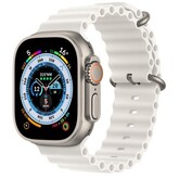 Умные часы Apple Watch Ultra 49 мм Titanium Case GPS + Cellular, титановый/белый Ocean Band