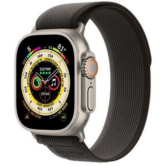 Умные часы Apple Watch Ultra 49 мм Titanium Case GPS + Cellular, титановый/черно-серый Trail Loop