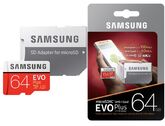 Карта памяти Samsung MicroSDXC EVO Plus + SD адаптер MB-MC64GA/RU(class 10)