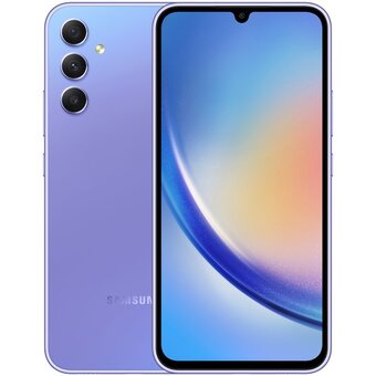 Смартфон Samsung Galaxy A34 5G 6/128 ГБ, Dual nano SIM, лавандовый