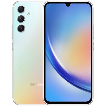 Смартфон Samsung Galaxy A34 5G 8/256 ГБ, Dual nano SIM, серебряный