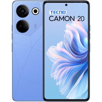 Смартфон TECNO Camon 20 8/256 ГБ, 2 nano SIM, Serenity Blue