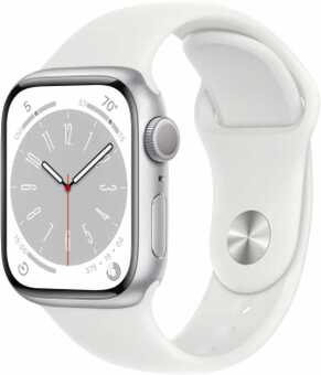 Умные часы Apple Watch Series 8 41 мм Aluminium Case, silver/white