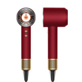 Фен Dyson Supersonic HD16 Nural, red velvet/gold (красный бархат/золото) (кейс)
