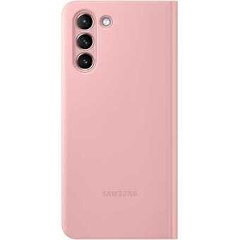 Чехол-книжка Samsung Smart Clear View Cover EF-ZG991 для Galaxy S21, розовый (EF-ZG991CPEGRU)