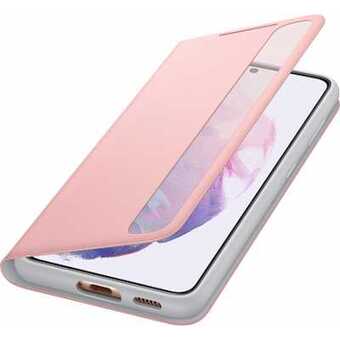 Чехол-книжка Samsung Smart Clear View Cover EF-ZG991 для Galaxy S21, розовый (EF-ZG991CPEGRU)