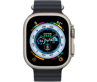 Умные часы Apple Watch Ultra 49 мм Titanium Case GPS + Cellular, титановый/полуночный Ocean Band