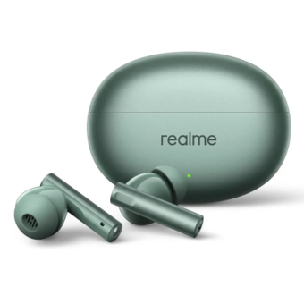 Наушники беспроводные Realme Buds Air 6 RU, с шумоподавлением, мягкие амбушюры, зелёный