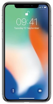 Смартфон Apple iPhone X 64GB, серебристый