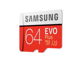 Карта памяти Samsung MicroSDXC EVO Plus + SD адаптер MB-MC64GA/RU(class 10)