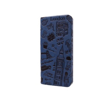 Чехол-книжка Ozaki O'coat Travel для iPhone 6 Plus Кожаный Blue Синий London
