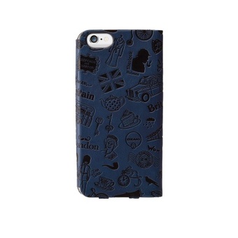 Чехол-книжка Ozaki O'coat Travel для iPhone 6 Plus Кожаный Blue Синий London