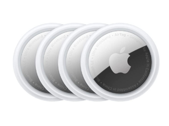 Трекер Apple AirTag белый/серебристый 4 шт.