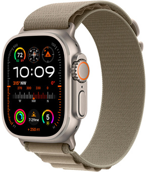 Умные часы Apple Watch Ultra 2 49 мм Titanium Case GPS + Cellular, Olive Alpine Loop