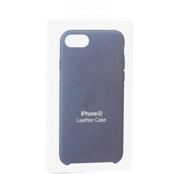 Чехол-накладка Leather Case для iPhone SE  Midnight Blue / Темно-синий