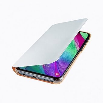  Чехол книжка для Samsung Galaxy A40 Wallet Cover EF-WA405PWEGWW, белый