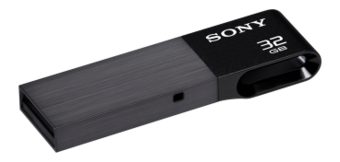 Флешка Sony USM*W 32 ГБ, черный