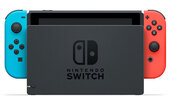 Игровая приставка Nintendo Switch rev.2 32 ГБ, неоновый синий, неоновый красный, только приставка