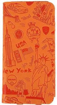 Чехол Ozaki O!coat Travel Leather Folio Case для iPhone 6 Plus New York