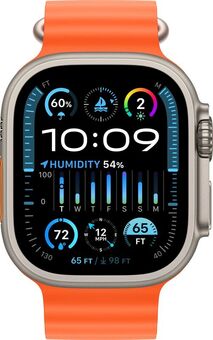 Умные часы Apple Watch Ultra 2 49 мм Titanium Case GPS + Cellular, Orange Ocean Band