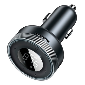 Автомобильная зарядка Baseus Enjoy Car Wireless MP3 Charger (Wireless 5.0+5V/3.4A) Чёрный (CCLH-01)