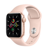 Часы Apple Watch SE GPS 40мм Aluminum Case with Sport Band, золотистый/розовый песок