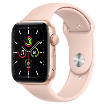 Apple Watch SE GPS 44mm Gold Aluminum Case with Sport Band Starlight MKQ53RU/A