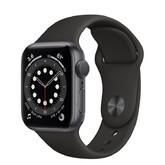 Часы Apple Watch Series 6 GPS 40мм Aluminum Case with Sport Band, серый космос/черный