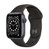 Часы Apple Watch Series 6 GPS 40мм Aluminum Case with Sport Band, серый космос/черный