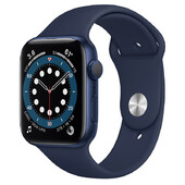 Часы Apple Watch Series 6 GPS 44мм Aluminum Case with Sport Band, синий/темный ультрамарин