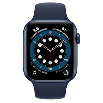 Часы Apple Watch Series 6 GPS 44мм Aluminum Case with Sport Band, синий/темный ультрамарин