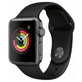 Часы Apple Watch Series 3 38mm,Space Gray Aluminum Case with Black Sport Band