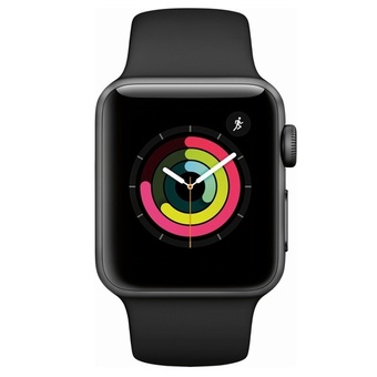Часы Apple Watch Series 3 38mm,Space Gray Aluminum Case with Black Sport Band