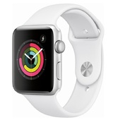 Часы Apple Watch Series 3 42mm,Silver Aluminum Case with White Sport Band