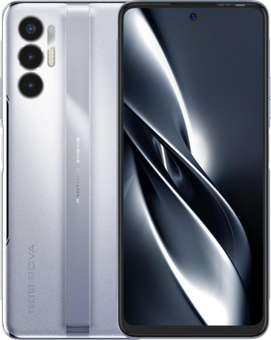 Смартфон TECNO Pova 3 6/128 ГБ, серебристый
