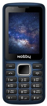 Телефон Nobby 230, синий / черный