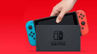 Игровая приставка Nintendo Switch rev.2 32 ГБ, неоновый синий, неоновый красный, только приставка