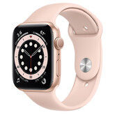 Часы Apple Watch Series 6 GPS 44мм Aluminum Case with Sport Band, золотистый/розовый песок