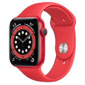 Умные часы Apple Watch Series 6 GPS 44мм Aluminum Case with Sport Band, (PRODUCT)RED