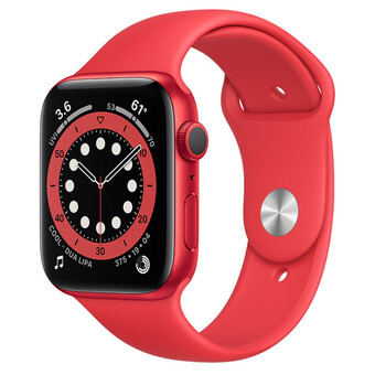 Умные часы Apple Watch Series 6 GPS 44мм Aluminum Case with Sport Band, (PRODUCT)RED