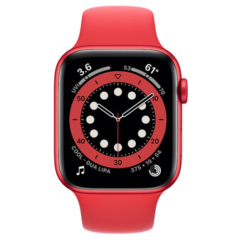 Умные часы Apple Watch Series 6 GPS 44мм Aluminum Case with Sport Band, (PRODUCT)RED
