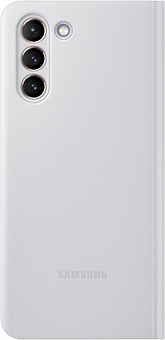 Чехол-книжка Samsung Smart Clear View Cover EF-ZG991 для Galaxy S21, светло-серый (EF-ZG991CJEGRU)