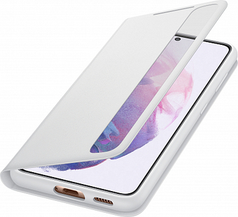 Чехол-книжка Samsung Smart Clear View Cover EF-ZG991 для Galaxy S21, светло-серый (EF-ZG991CJEGRU)