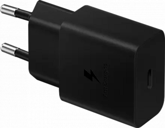 Сетевое зарядное устройство Samsung EP-T1510 + кабель USB Type-C, 15 Вт, черный