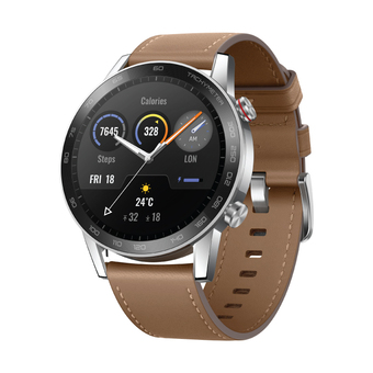Умные часы HONOR MagicWatch 2 46мм leather strap, льняной коричневый