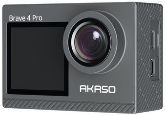 Экшн-камера AKASO BRAVE 4 PRO, 3840x2160, 1350 мА·ч, черный