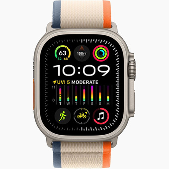 Умные часы Apple Watch Ultra 2 49 мм Titanium Case GPS + Cellular, Orange Beige Trail Loop